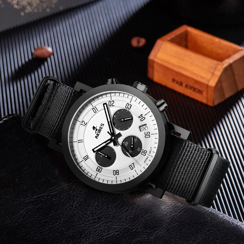 AKIRES Quartz Military Chronograph