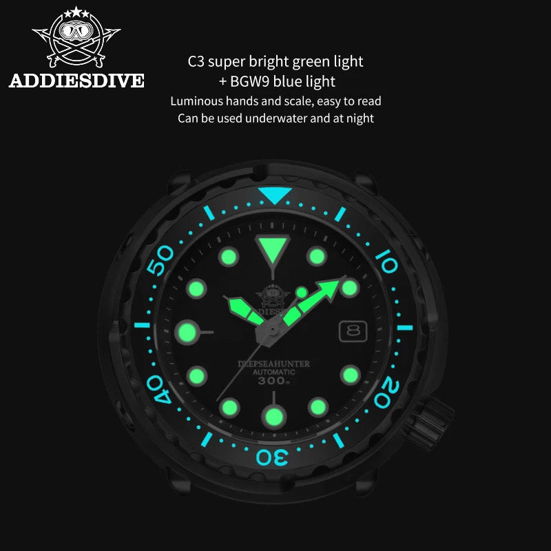 ADDIESDIVE H5 Black Diver Automatic