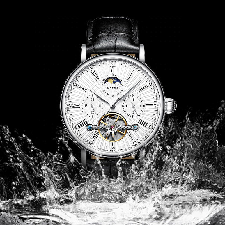 KINYUED Flying Tourbillion Mechanical Watch