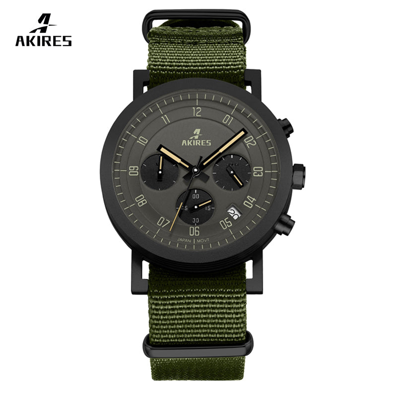 AKIRES Quartz Military Chronograph