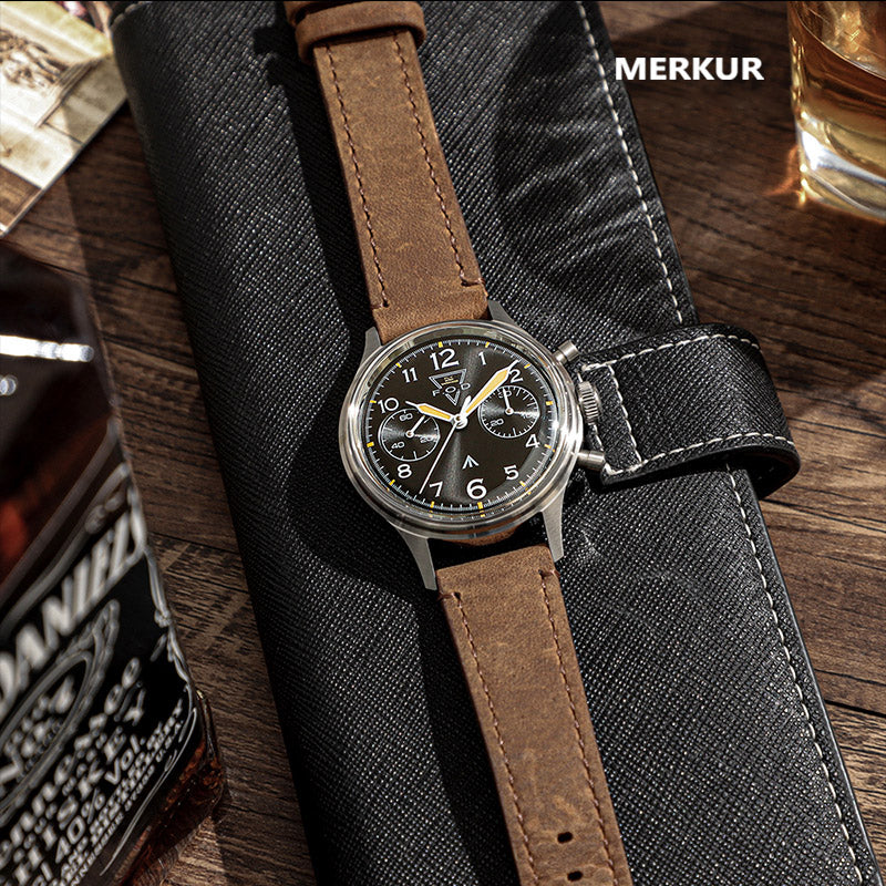 MERKUR 2101 Classic Pilot Chronograph