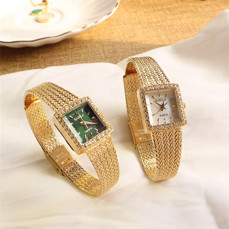 BABILA AMIGAL Square Vintage Chain Watch