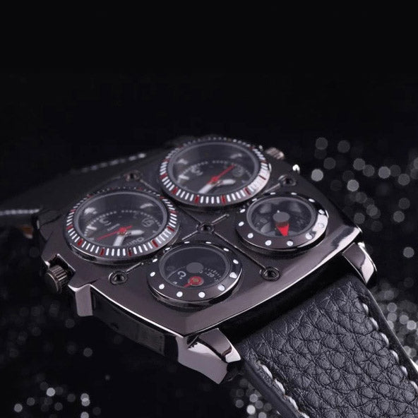 OULM 1140 Double Time Zone Quartz Watch