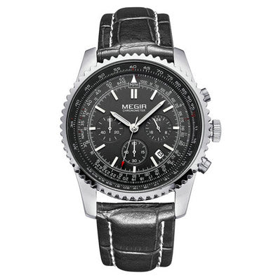 MEGIR 2009 Luxury Quartz Chronograph
