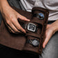 Crazyhorse Handcrafted Leather Watch Roll Case